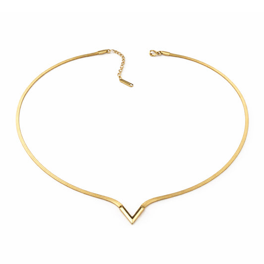 Vertex V white Necklace