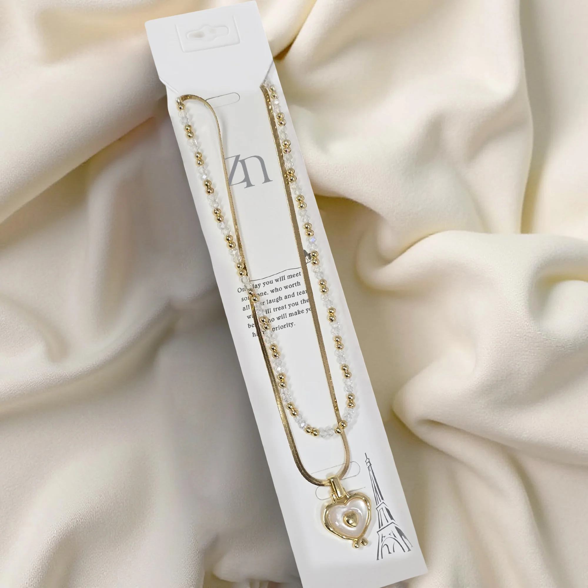 Pearl Heart Necklace