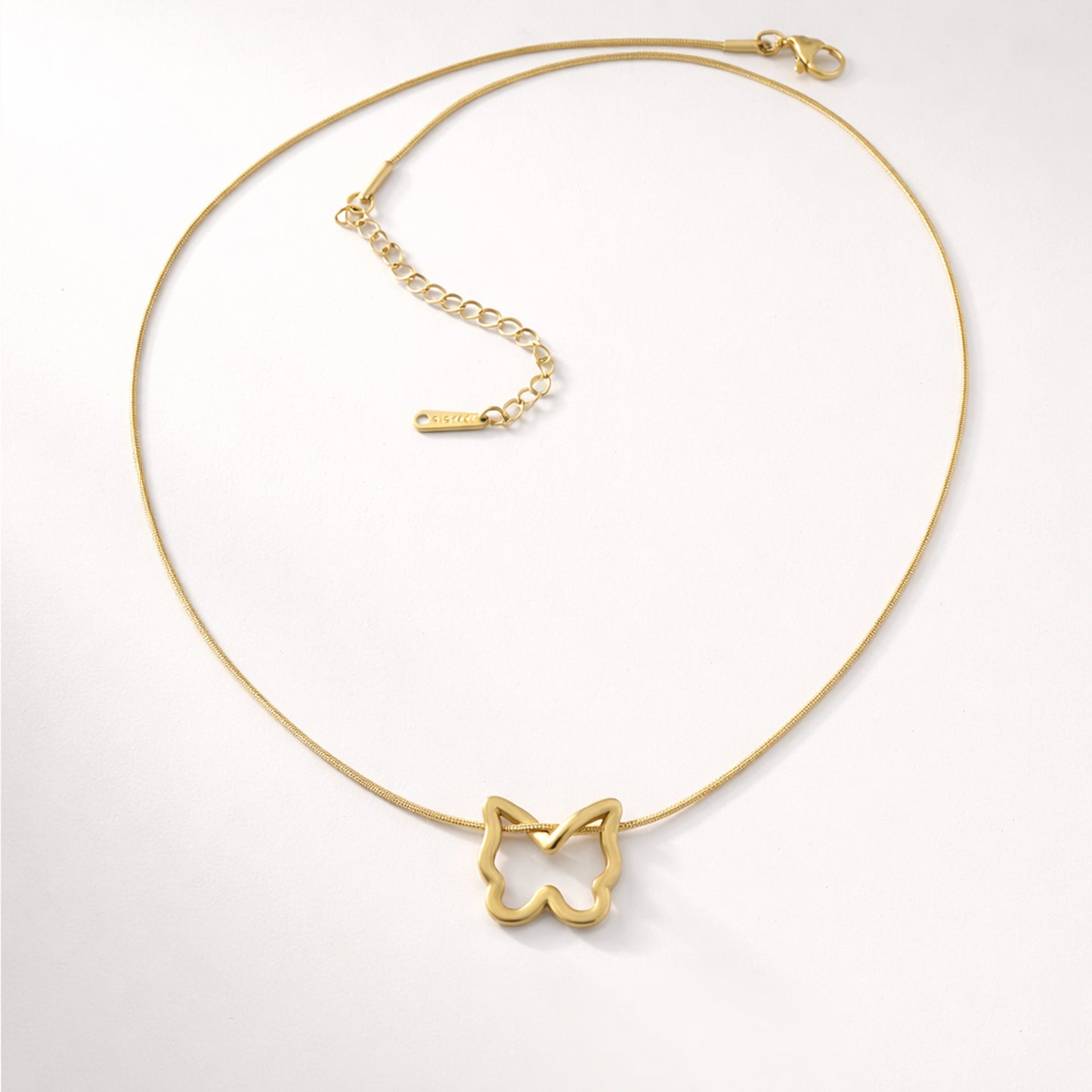 Gold Butterfly Charm Pendant