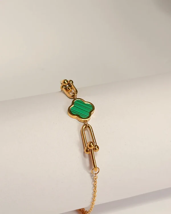 Elegant Clover Charm Bracelet