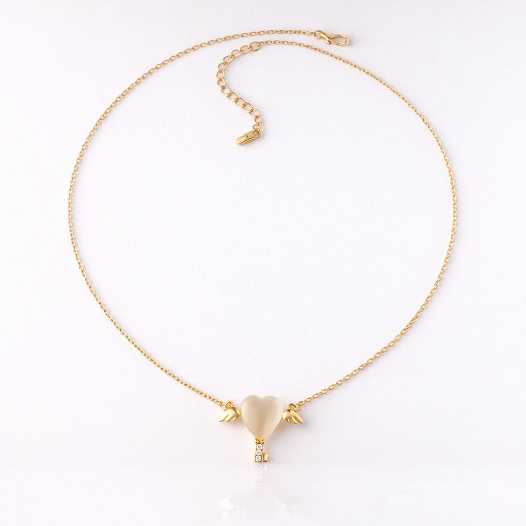 Angel Heart Lock Necklace
