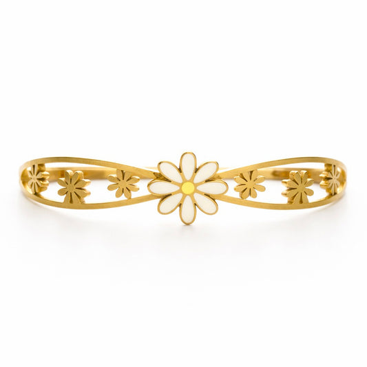 Daisy Glow Gold Bangle