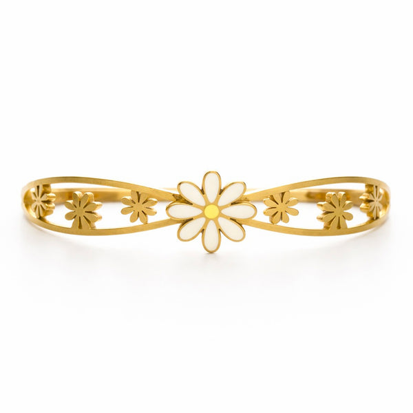 Daisy Glow Gold Bangle