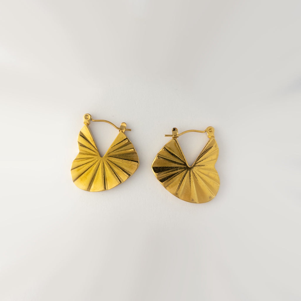 Fanburst Textured Hoops