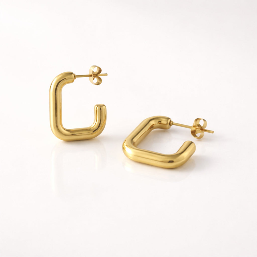 Sleek U-Shaped Hoops