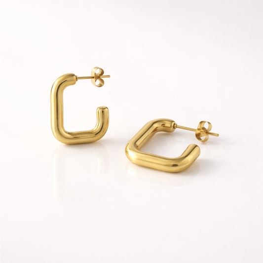 Sleek U-Shaped Hoops