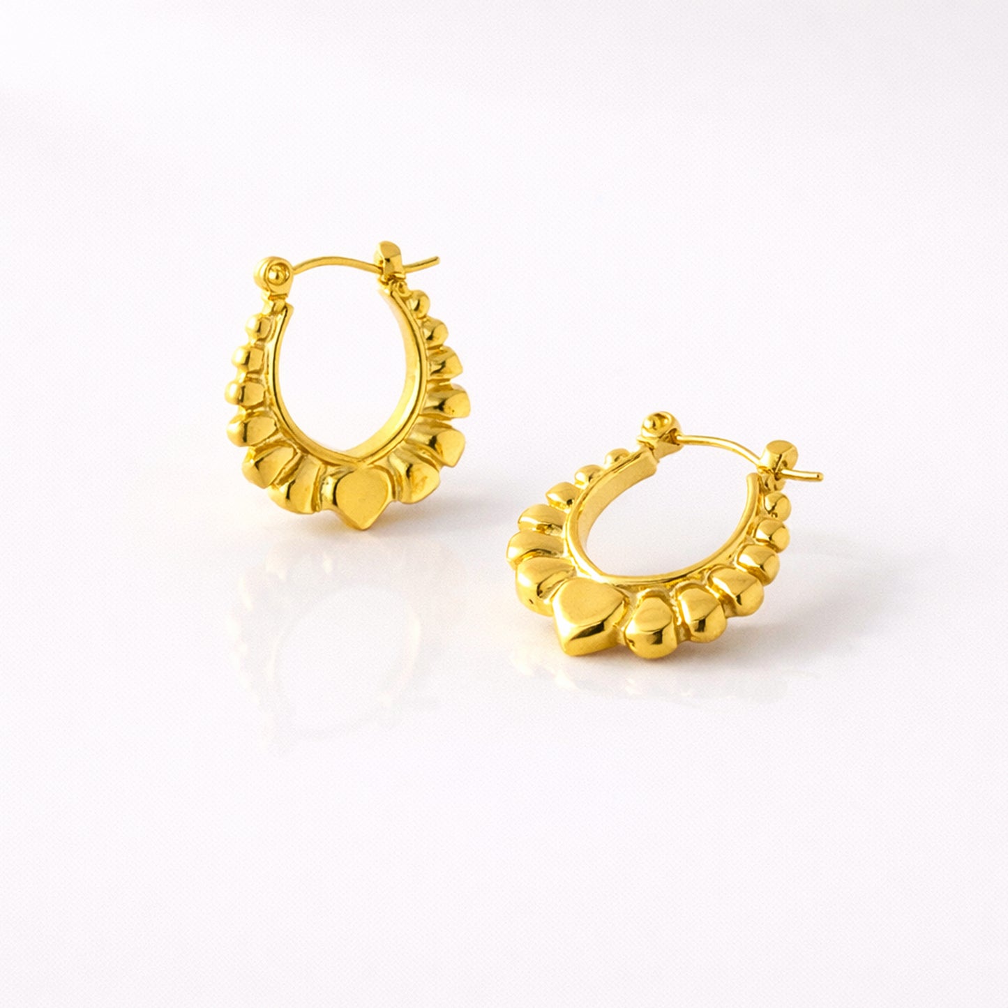 Heart-Petal Inspired Hoop