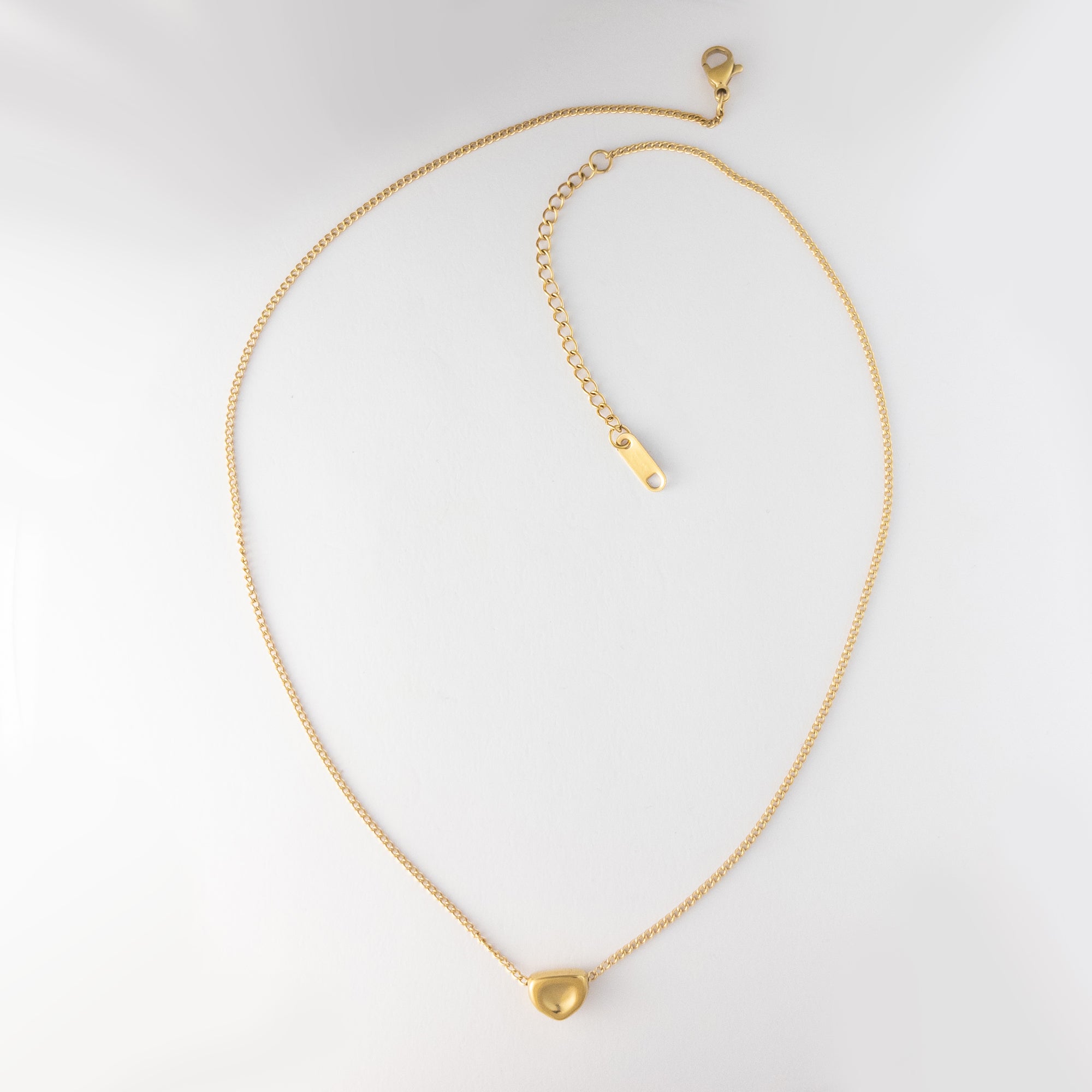 PureShine Dual Chain Necklace with Heart Pendant