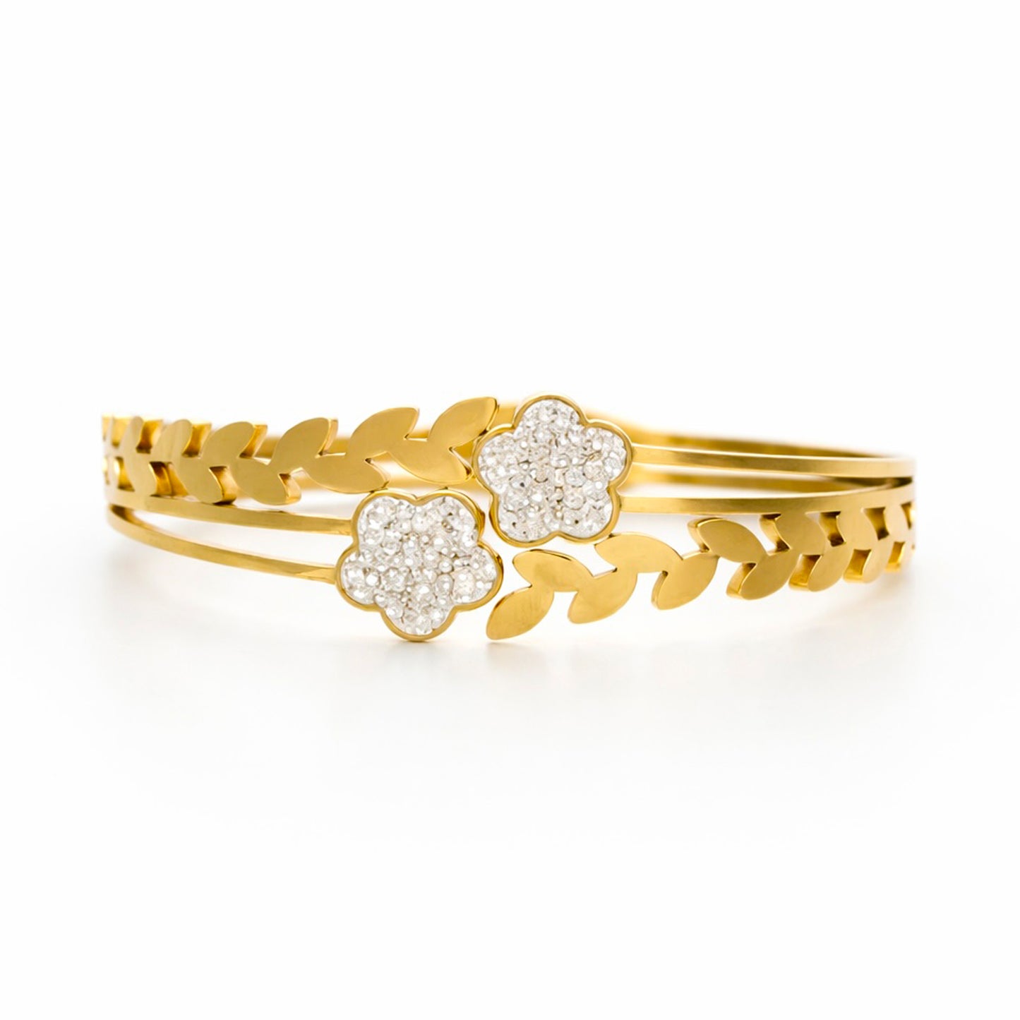 Lush Petal Diamond Cuff
