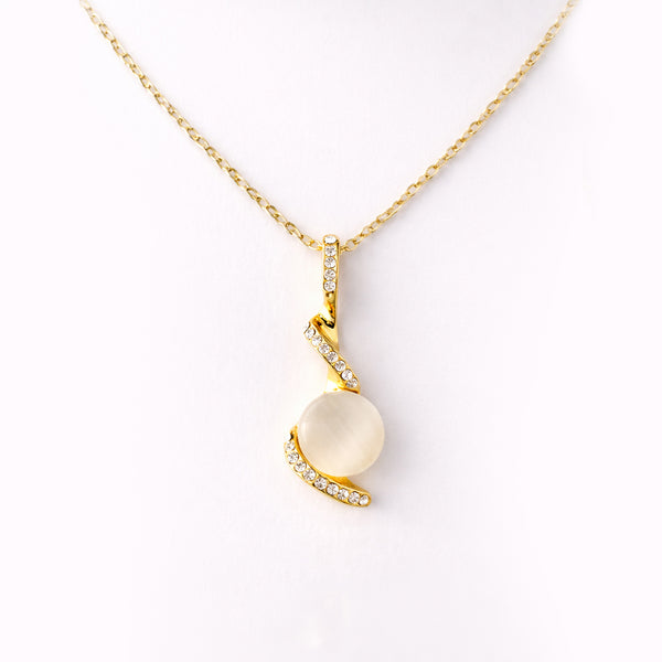 Monalisa Stone Curve Pendent