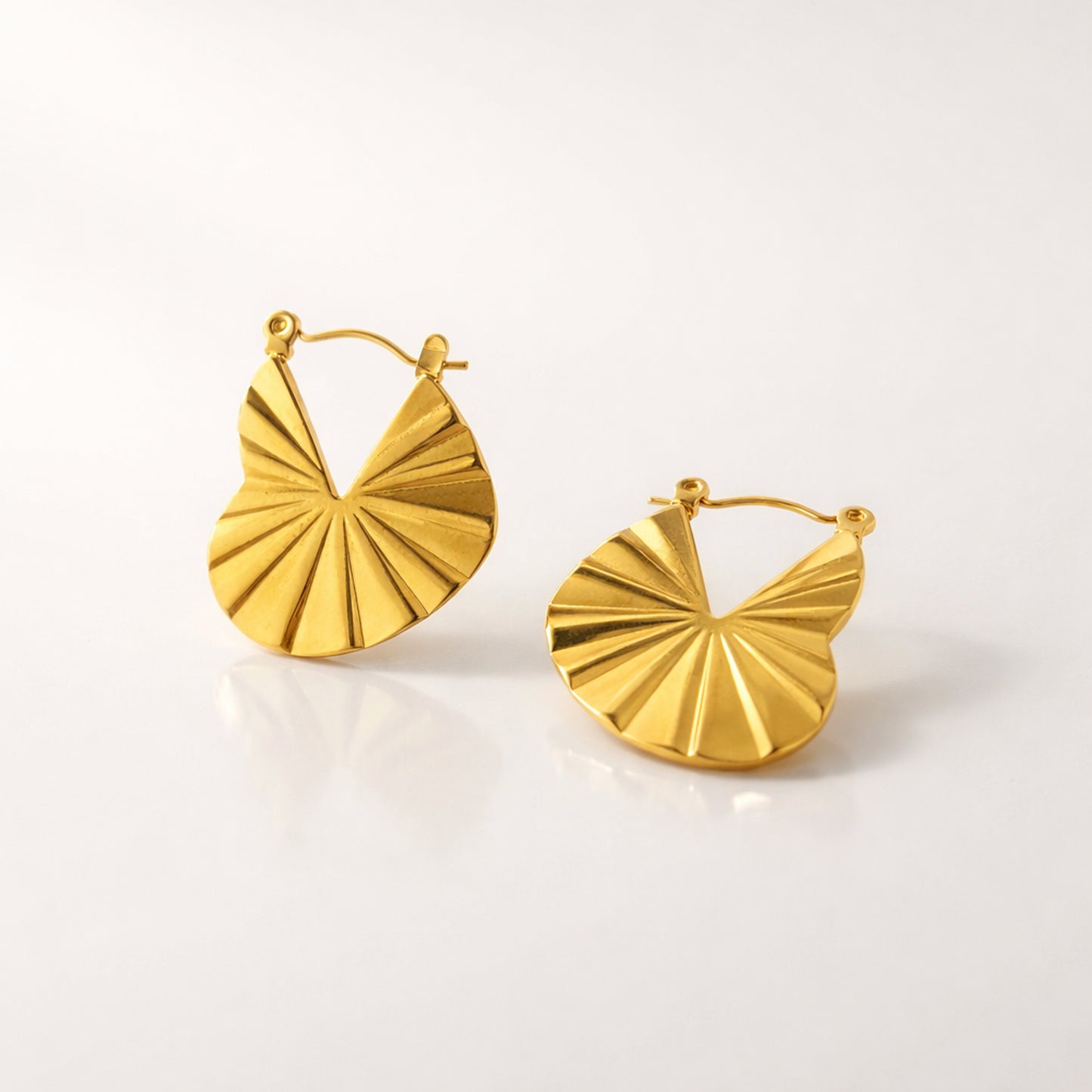 Fanburst Textured Hoops