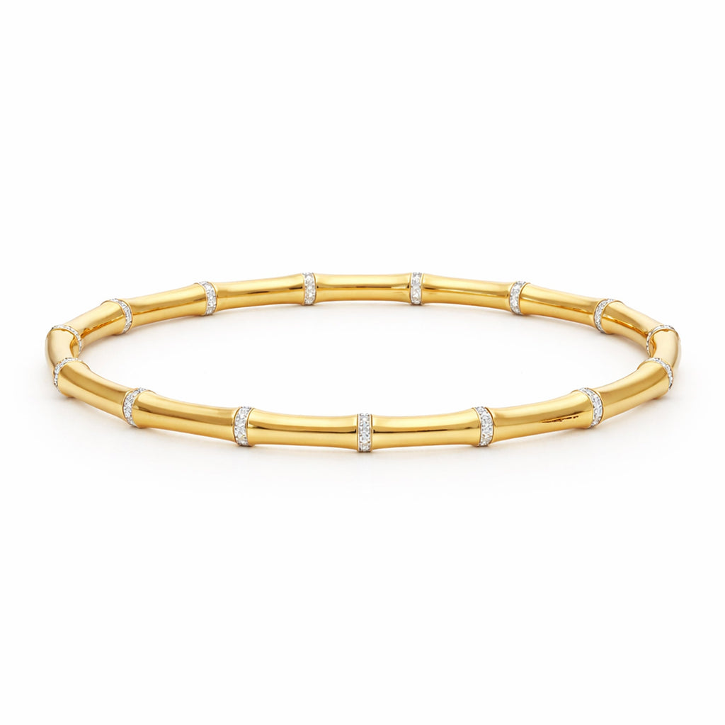 Celeste Bamboo Diamond Cuff