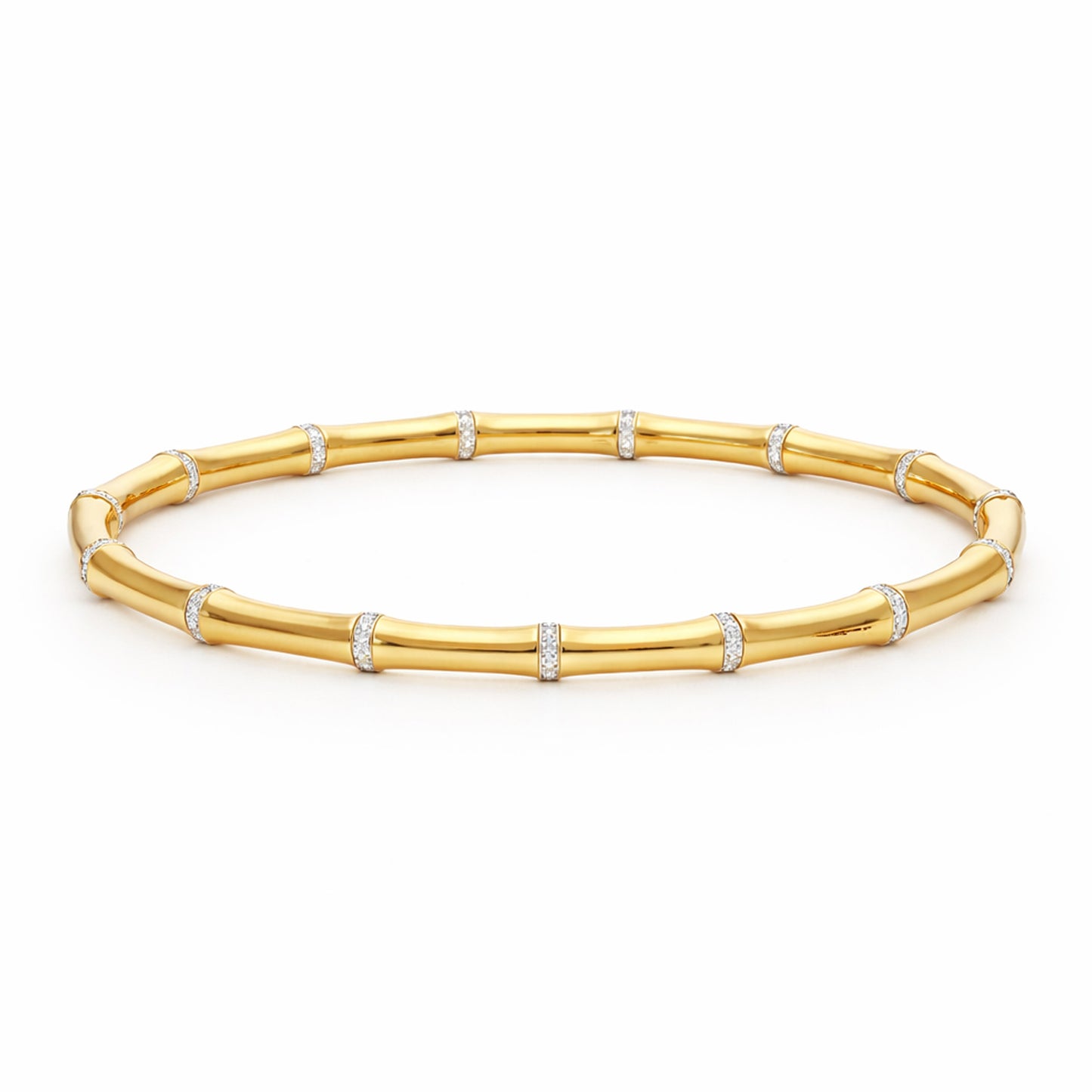 Celeste Bamboo Diamond Cuff