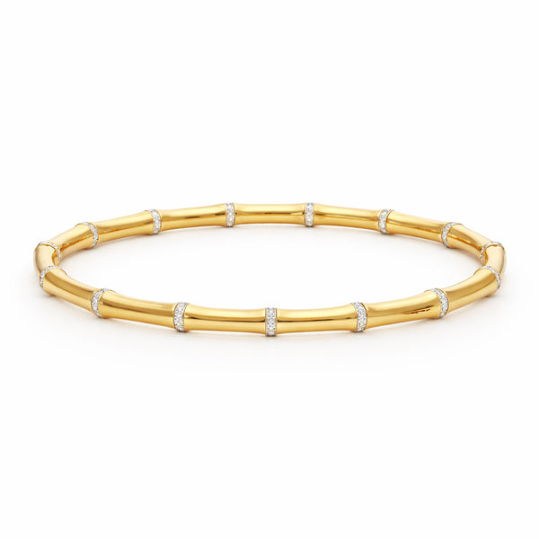 Celeste Bamboo Diamond Cuff