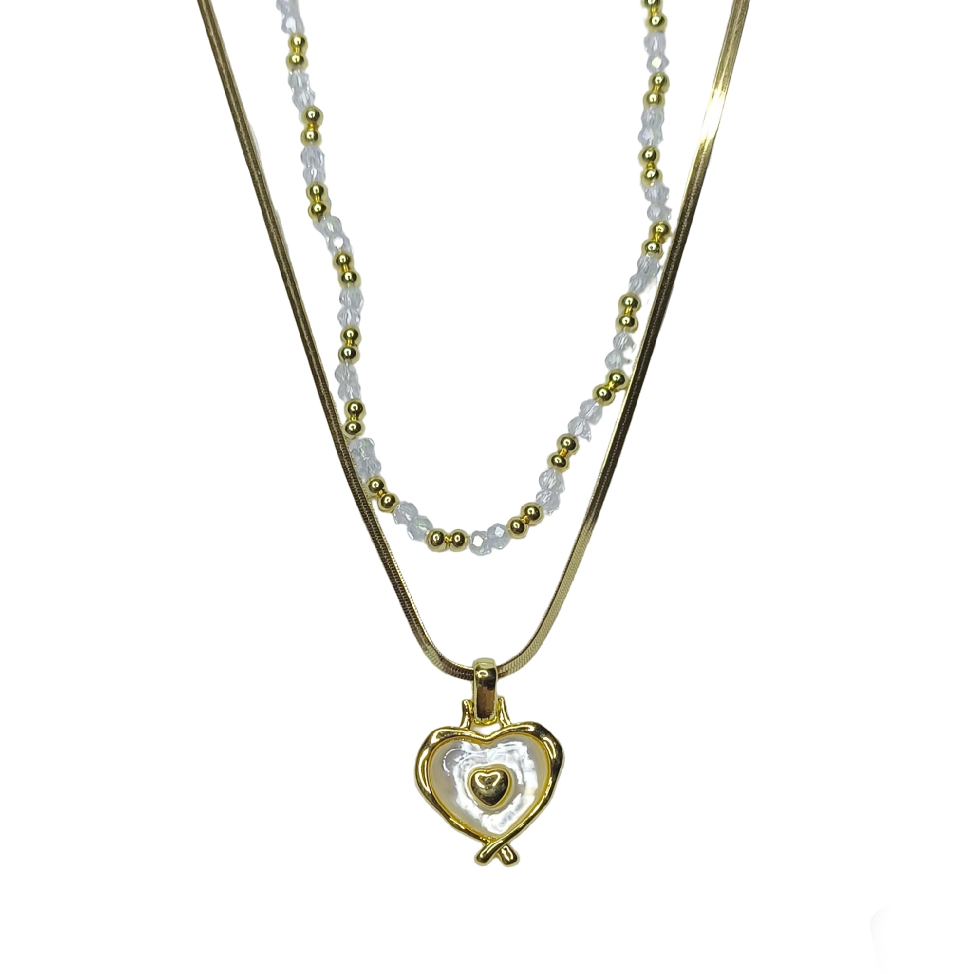 Pearl Heart Necklace