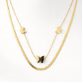 Flutter Grace Butterfly Layered Necklace